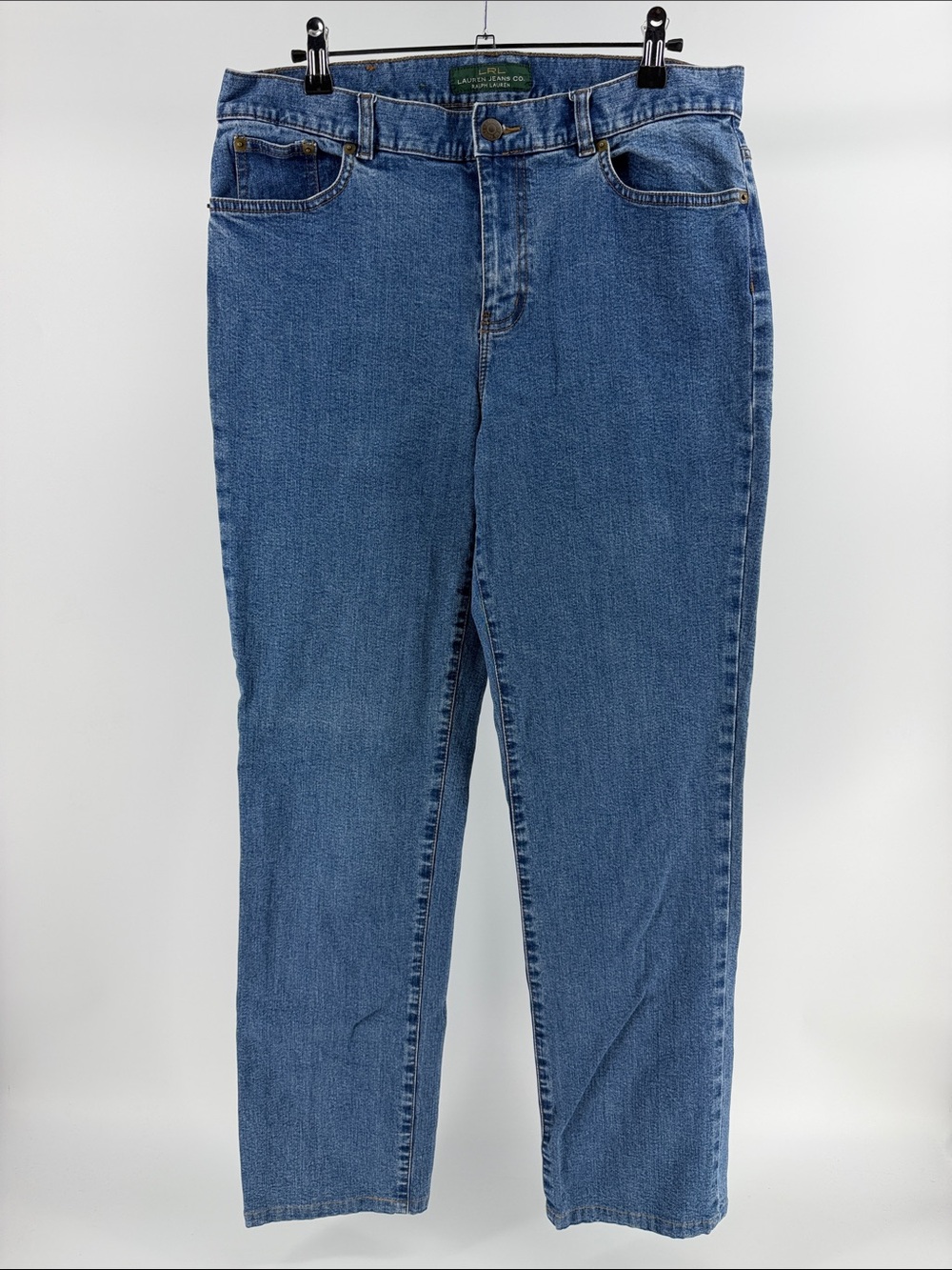 Lauren Ralph Lauren 90s Straight Leg Medium Wash Jeans, Women's 10
